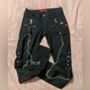 TRIPP Black Pants with Chain Details SIZE 7